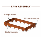 200 mm TerraEdge Rigid Heavy Duty Garden Edging gallery detail image