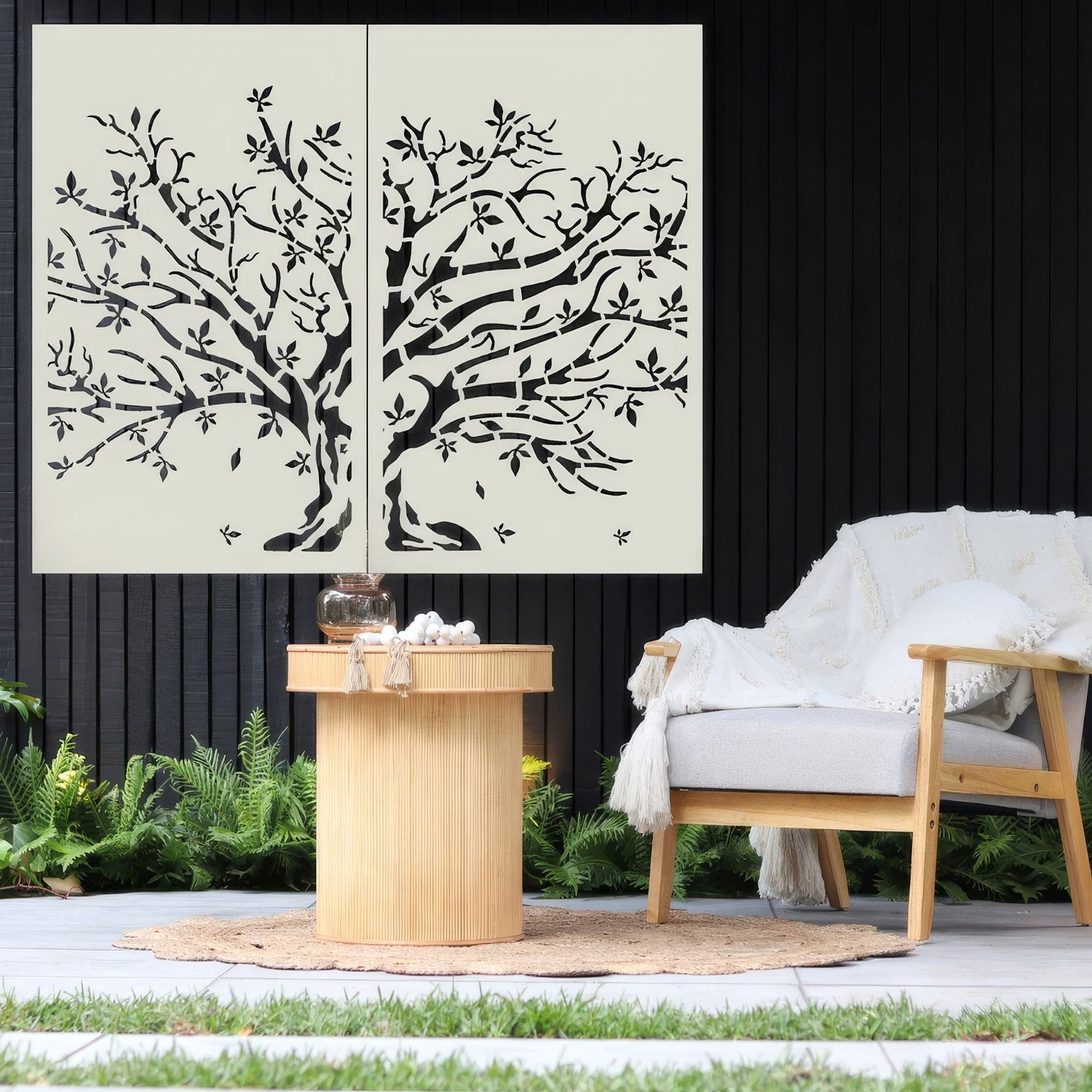 Privacy Screen & Fence Panel - Autumn Whisper Set Of 2 gallery detail image