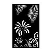 Decorative Garden Art & Privacy Screen- Koru with Palm gallery detail image