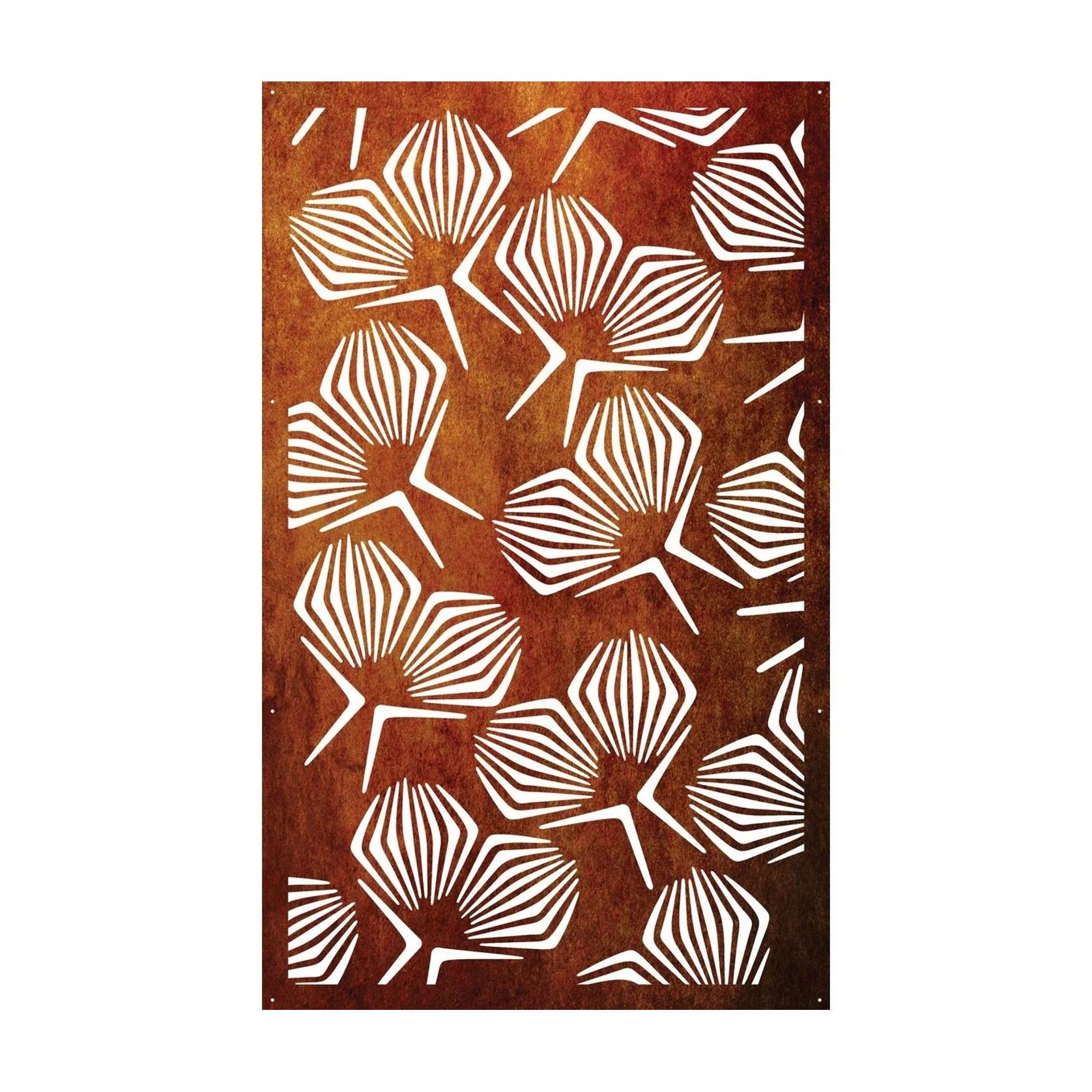 Privacy Screen & Fence Panel - Geometrical Flower gallery detail image