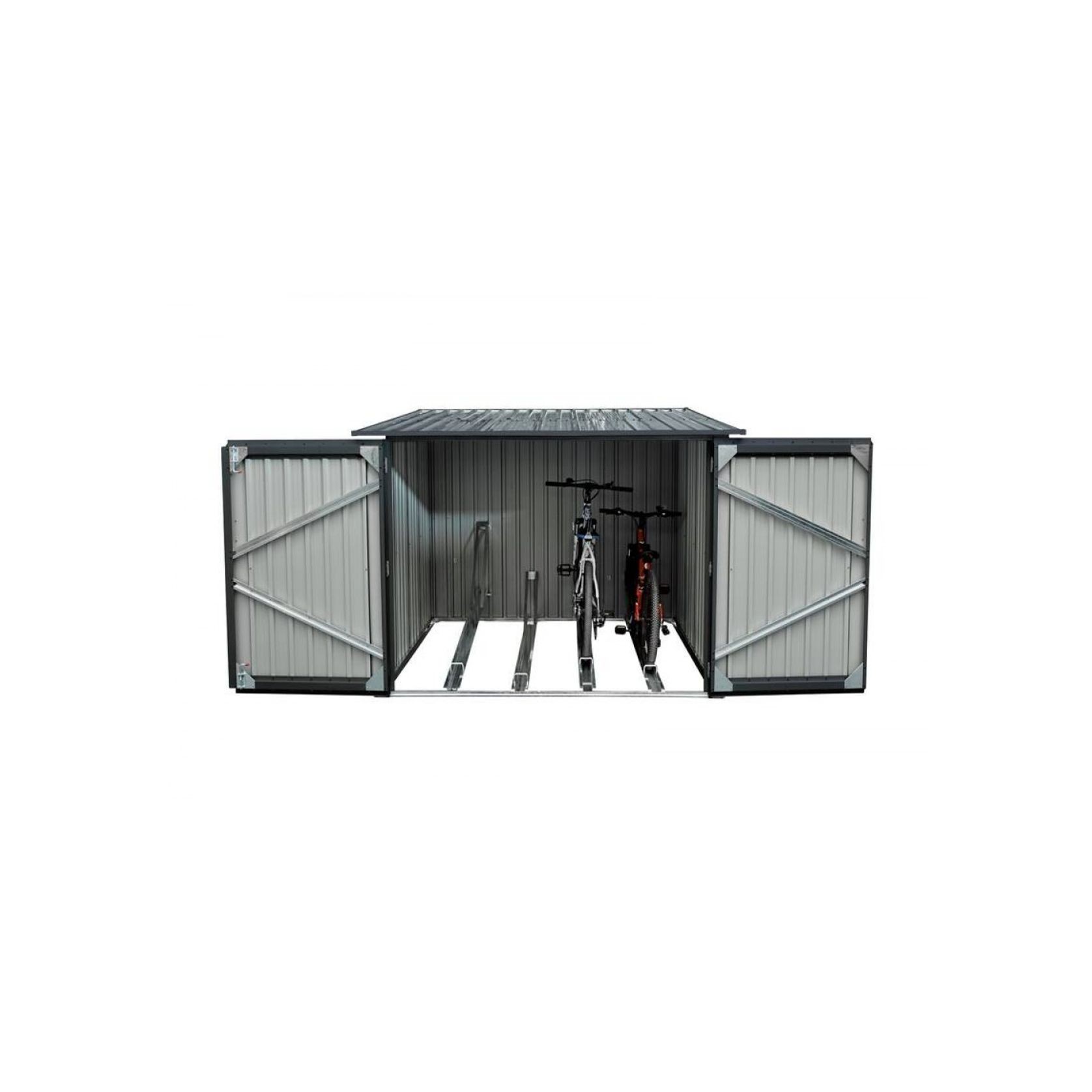 Bike Shed Garden Storage Box | Grey gallery detail image
