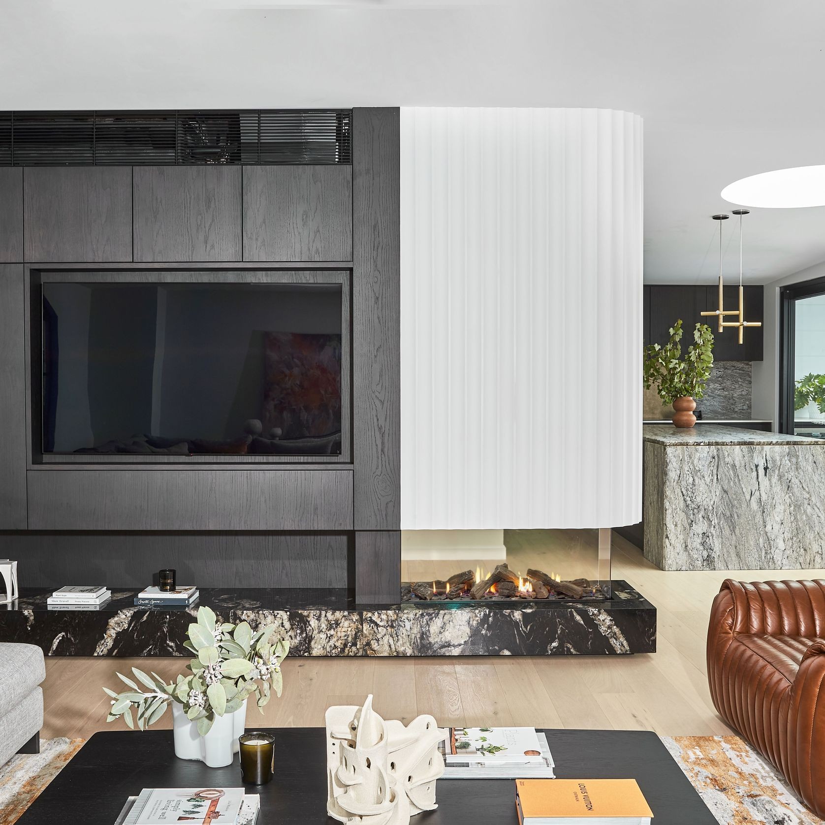 MODE KS1150 Peninsula Gas Fireplace gallery detail image