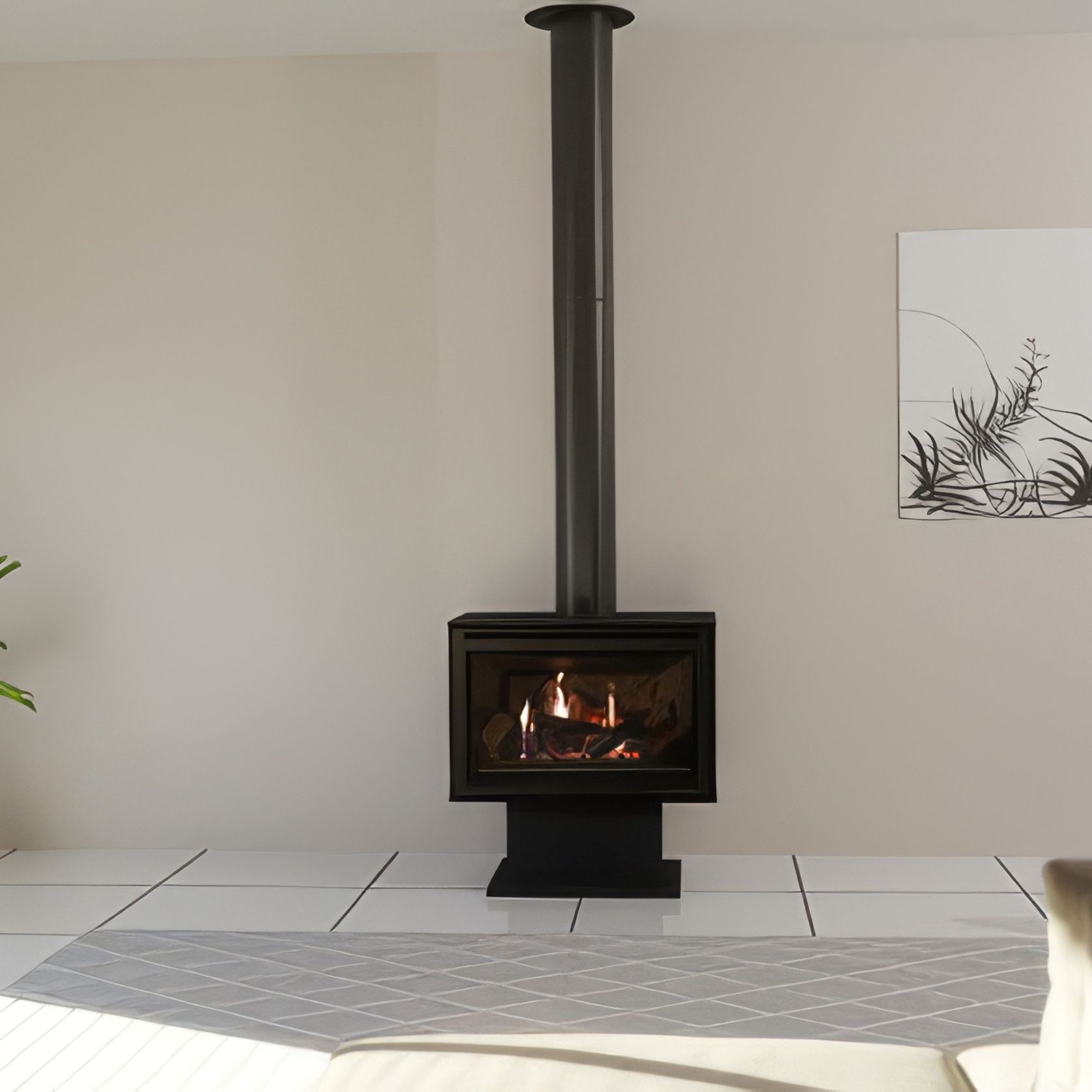 iSeries Freestanding Gas Fireplace gallery detail image