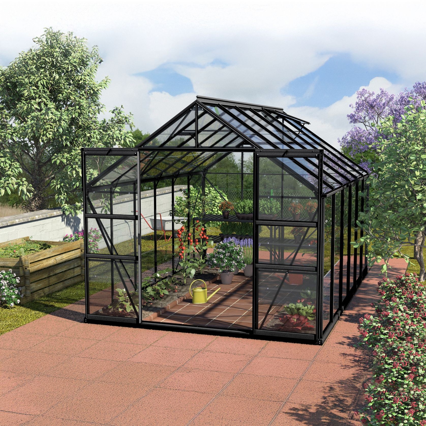 Glasshouse 4mm Toughened Glass 2570 x 3830 x 2320mm gallery detail image