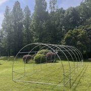 Strong Tunnel Greenhouse Galvanised Frame | 10m gallery detail image