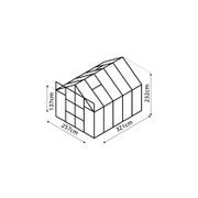 Glasshouse 4mm Toughened Glass 2570 x 3210 x 2320mm gallery detail image