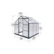 Greenhouse 6mm Twin Wall 2230 x 2240 x 2150mm gallery detail image