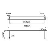 Rushy Hand Towel Rail Matte Black gallery detail image