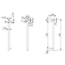 Vertical Heated Towel Rail Gun Metal Grey gallery detail image