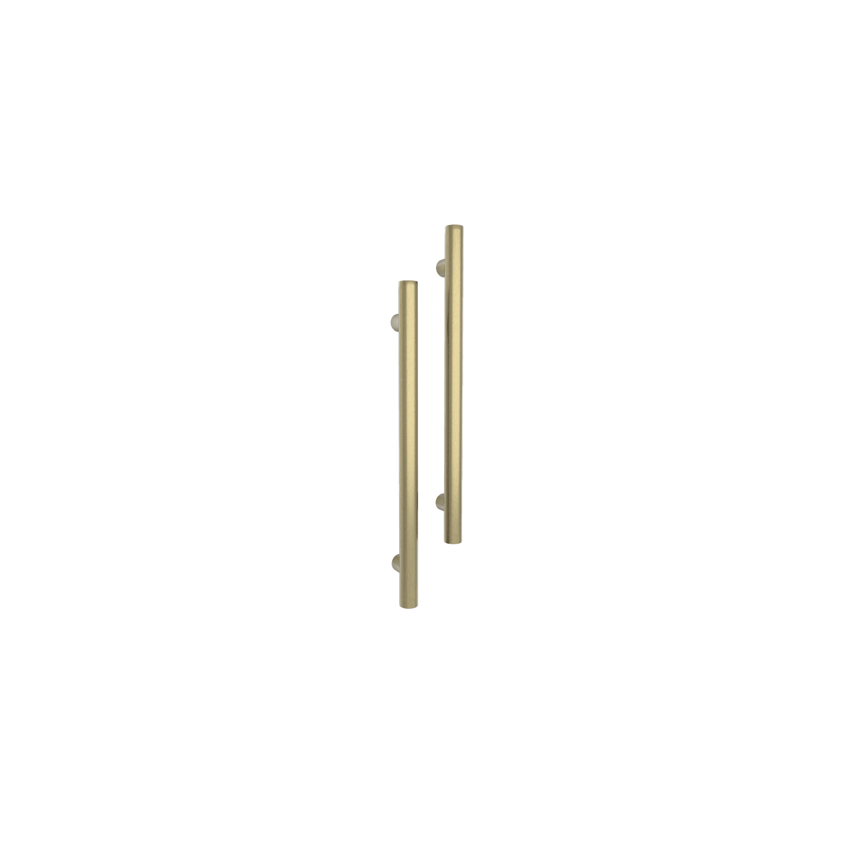 Vertical Single Towel Bar Round 12V Brushed Gold gallery detail image