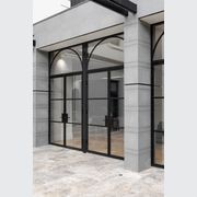 Arch Steel Frame Glass Hinge Doors - Galvanised FPS50 gallery detail image