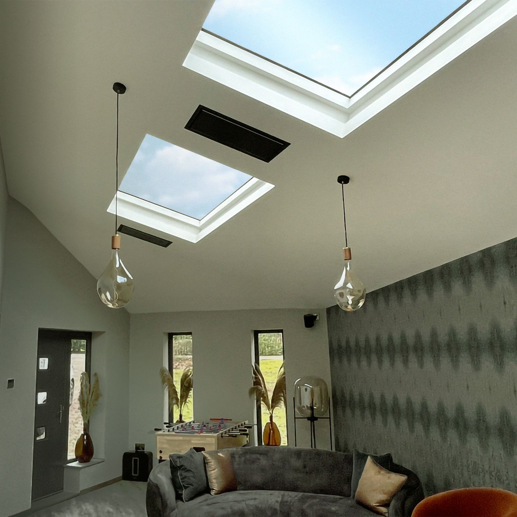 Krystal Black Ceiling Heater & Installation Kit gallery detail image