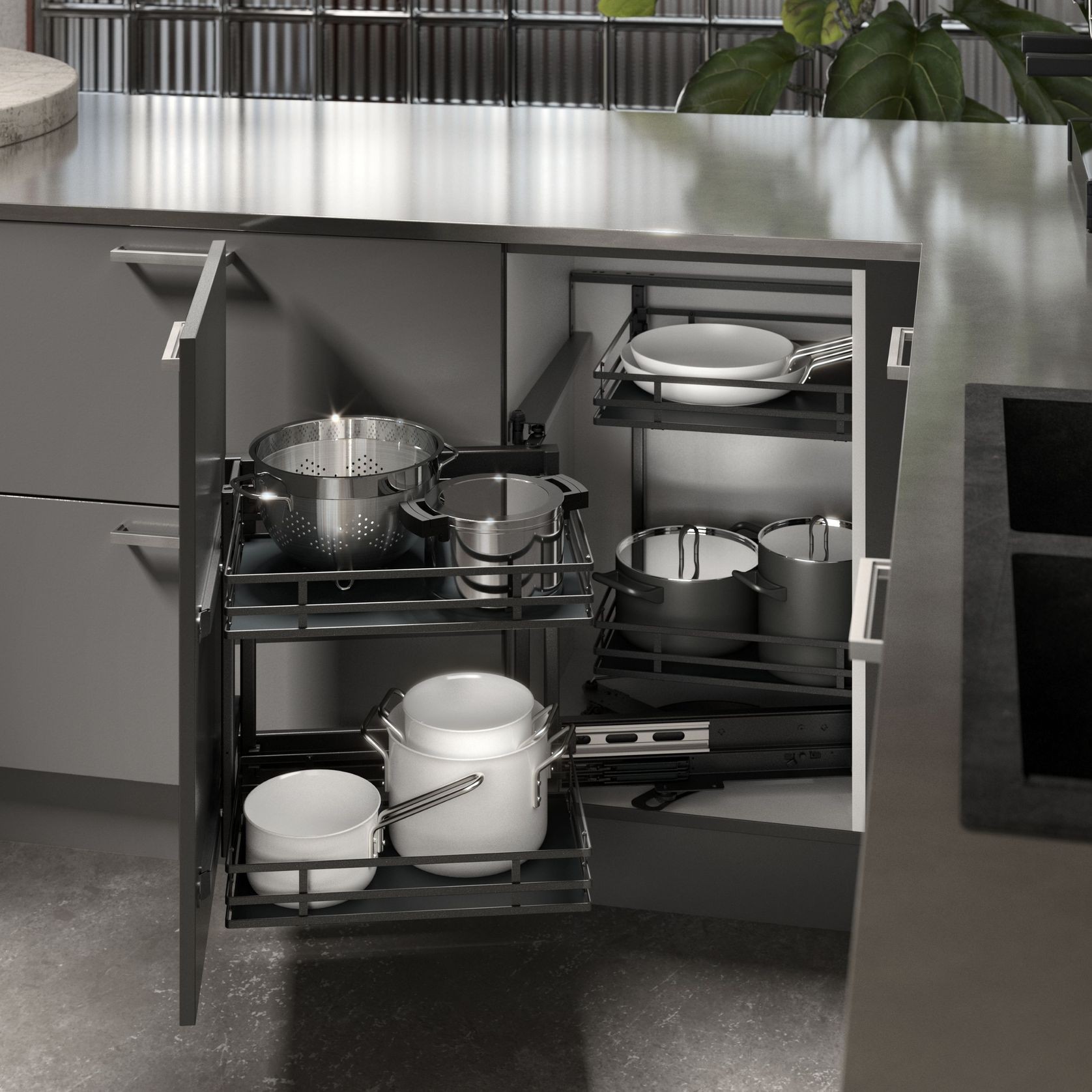 Goro | Corner cabinet pull-out gallery detail image