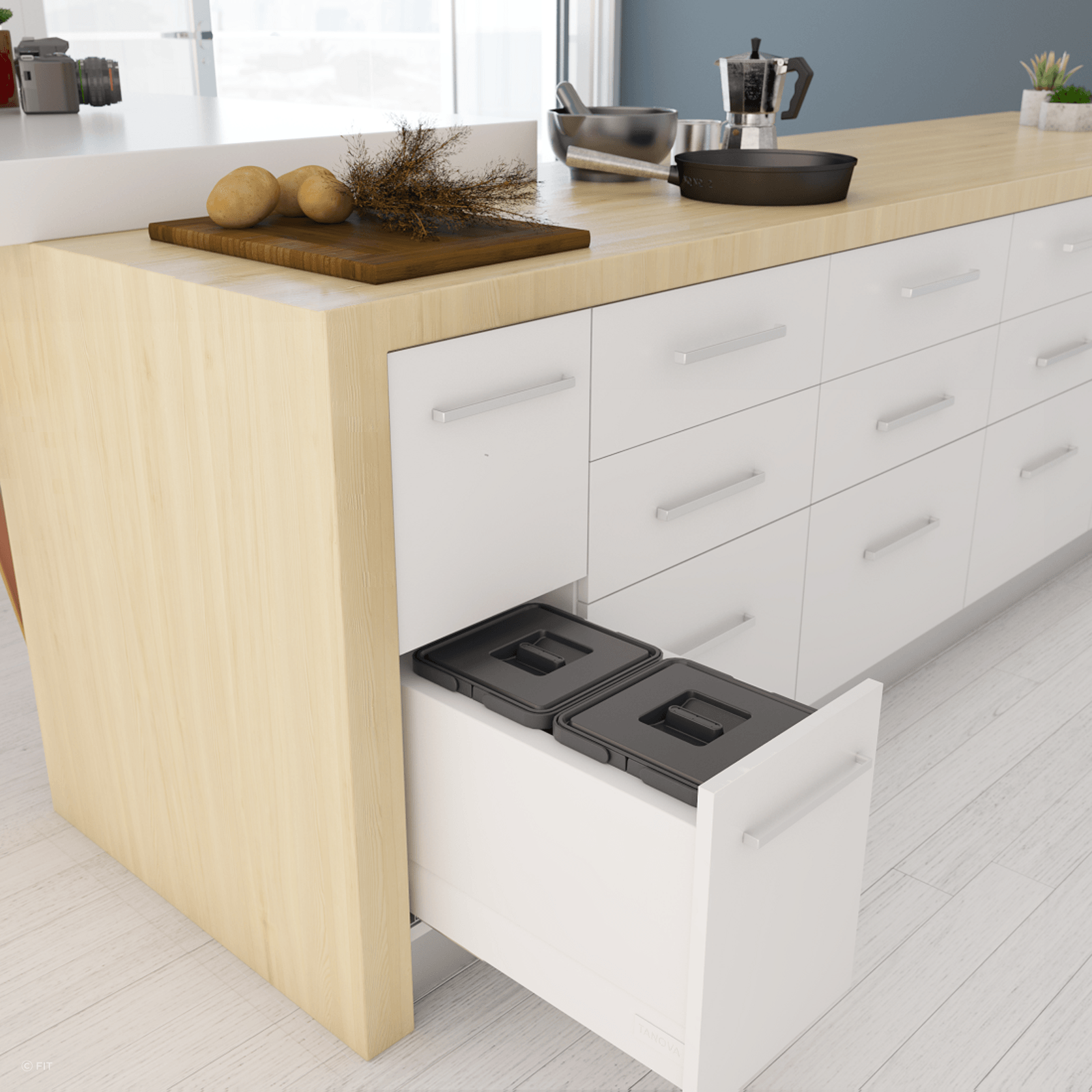Tanova Drawer Insert Kitchen Bins gallery detail image