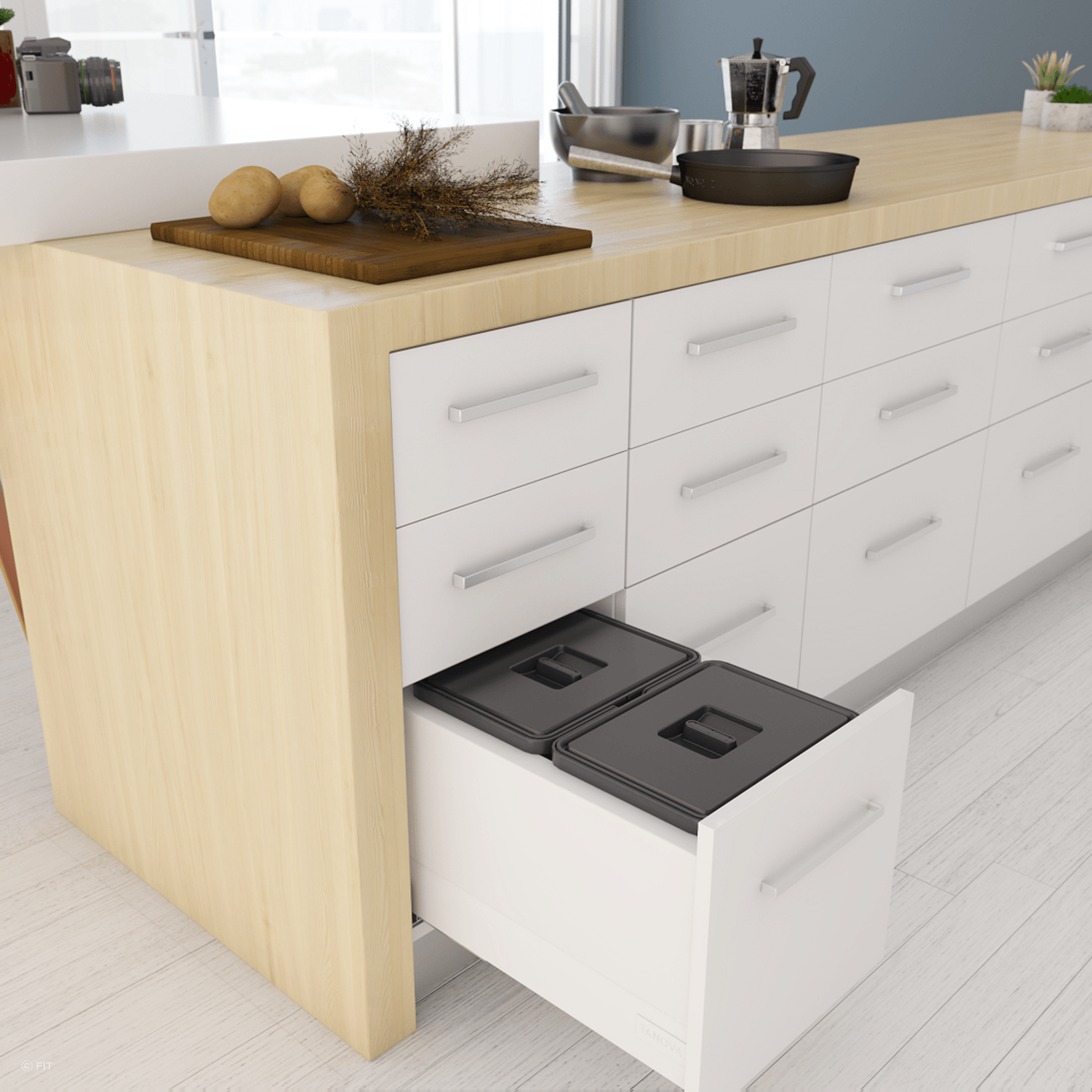 Tanova Drawer Insert Kitchen Bins gallery detail image