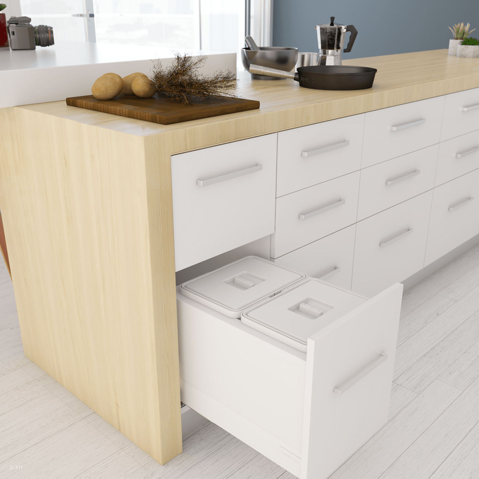 Tanova Drawer Insert Kitchen Bins gallery detail image