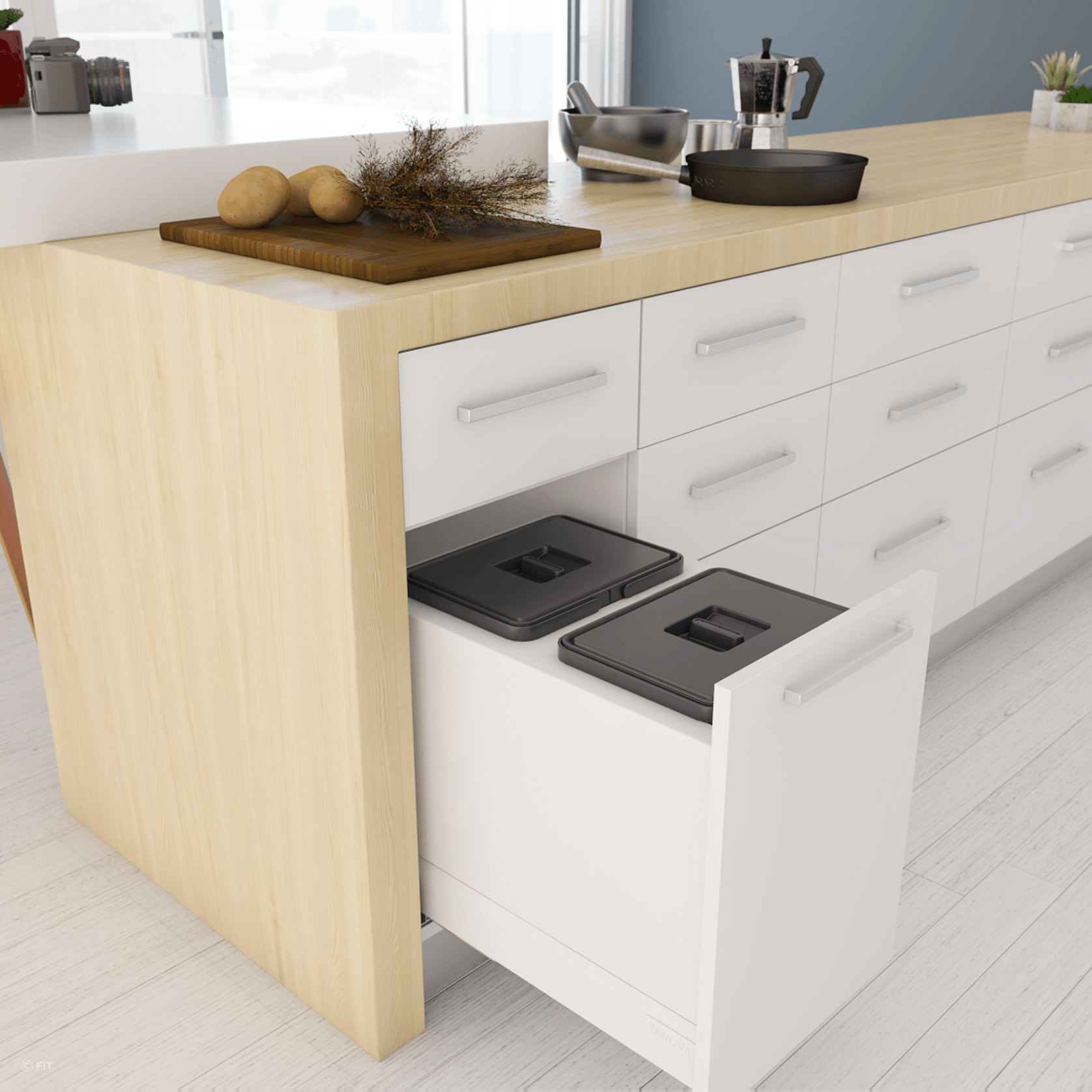 Tanova Drawer Insert Kitchen Bins gallery detail image