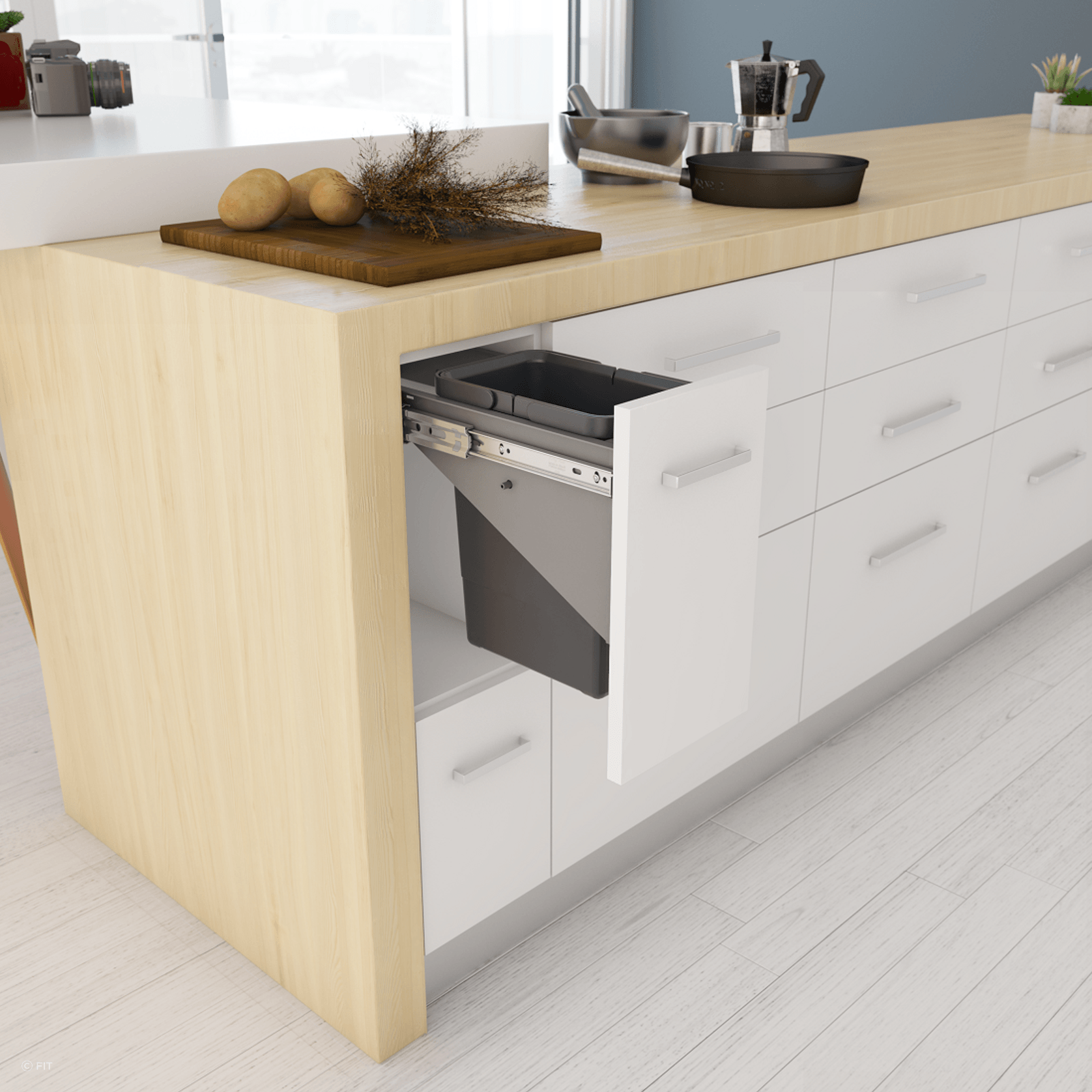 Tanova Simplex Pull Out Kitchen Bins gallery detail image