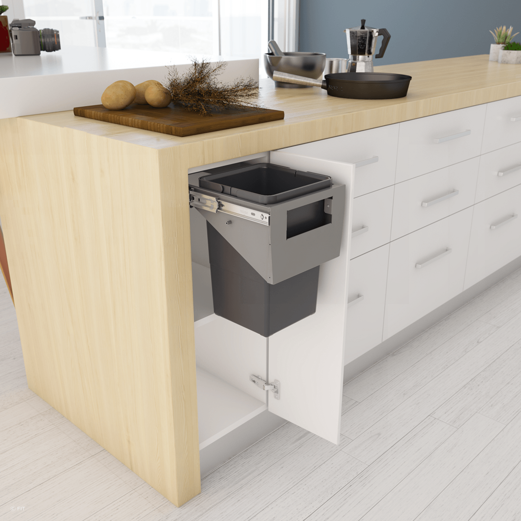 Tanova Simplex Pull Out Kitchen Bins gallery detail image