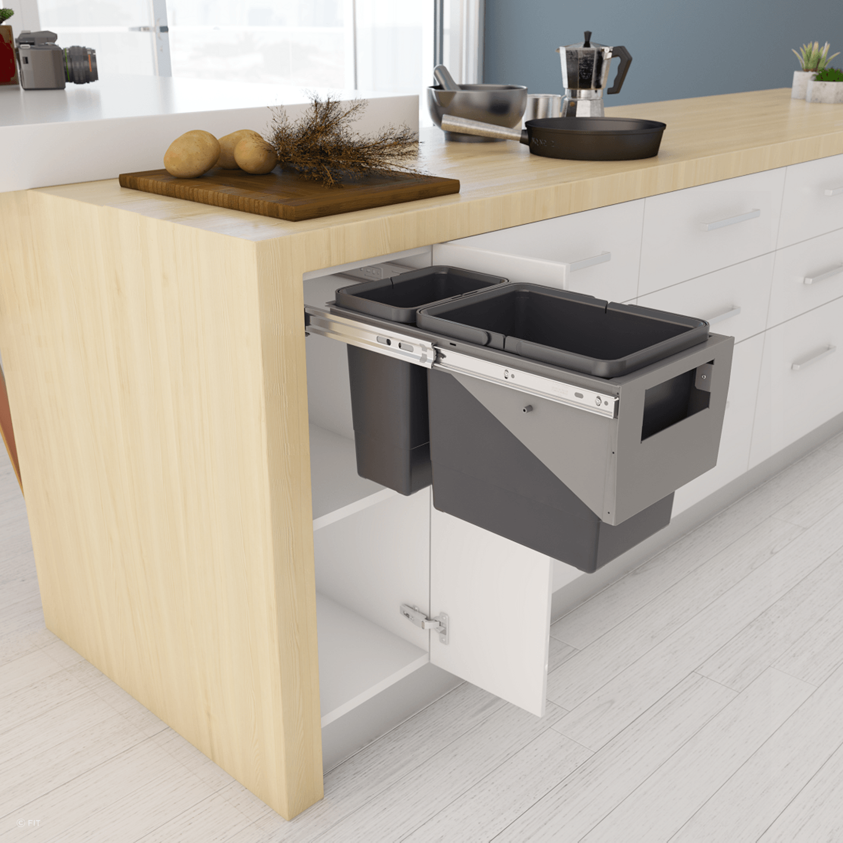 Tanova Simplex Pull Out Kitchen Bins gallery detail image