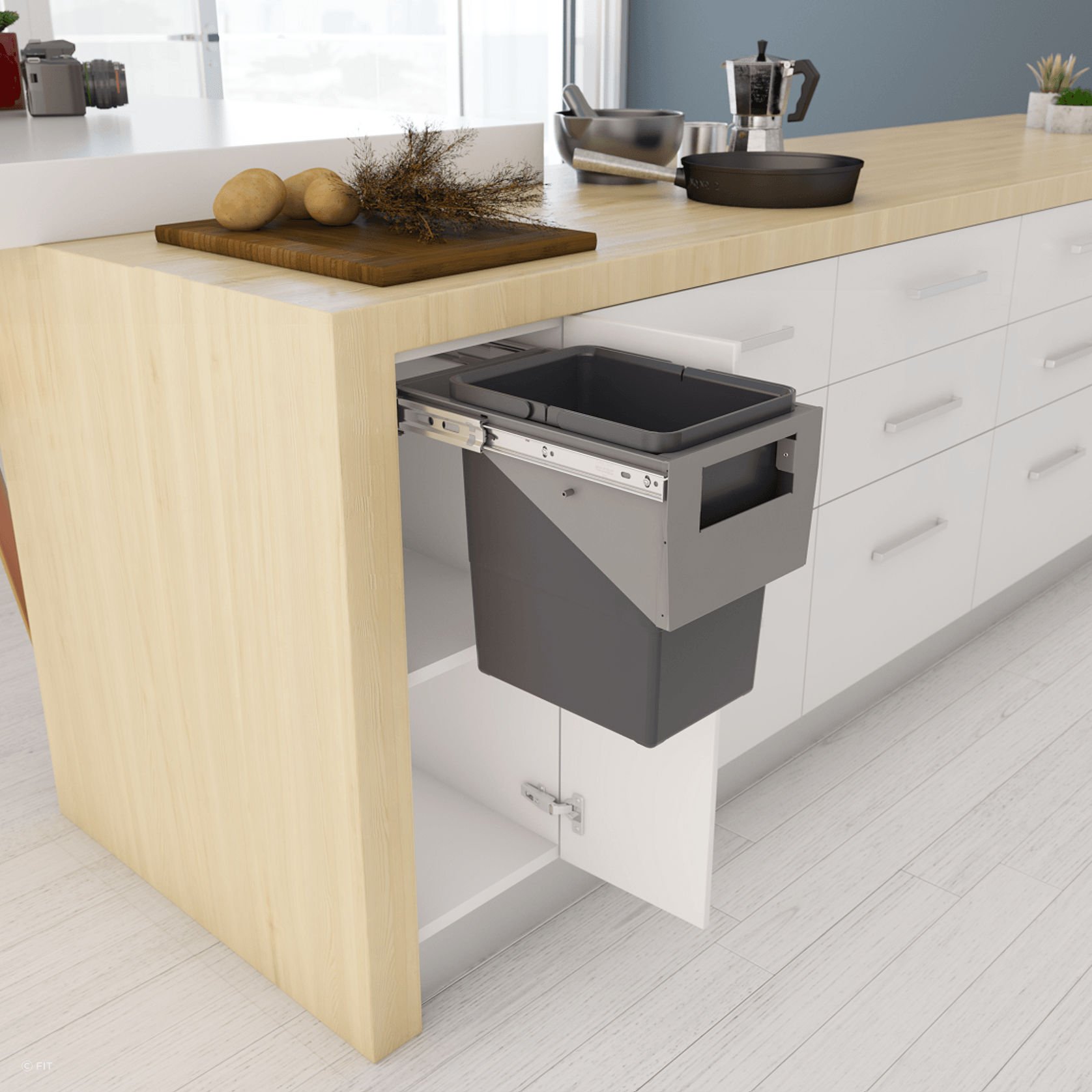 Tanova Simplex Pull Out Kitchen Bins gallery detail image