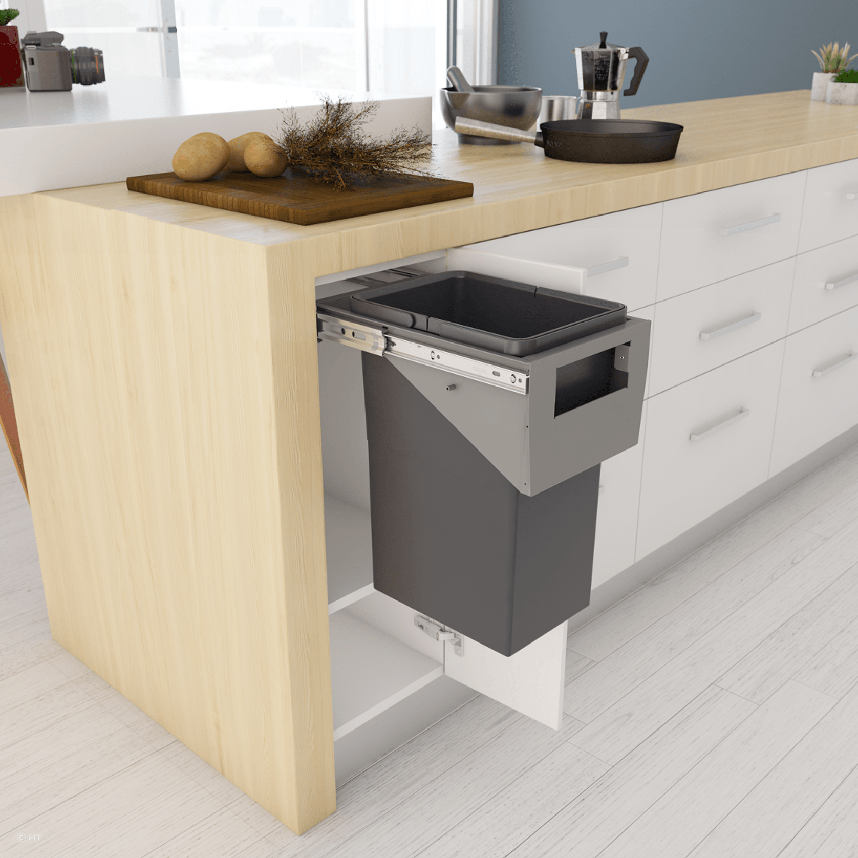 Tanova Simplex Pull Out Kitchen Bins gallery detail image