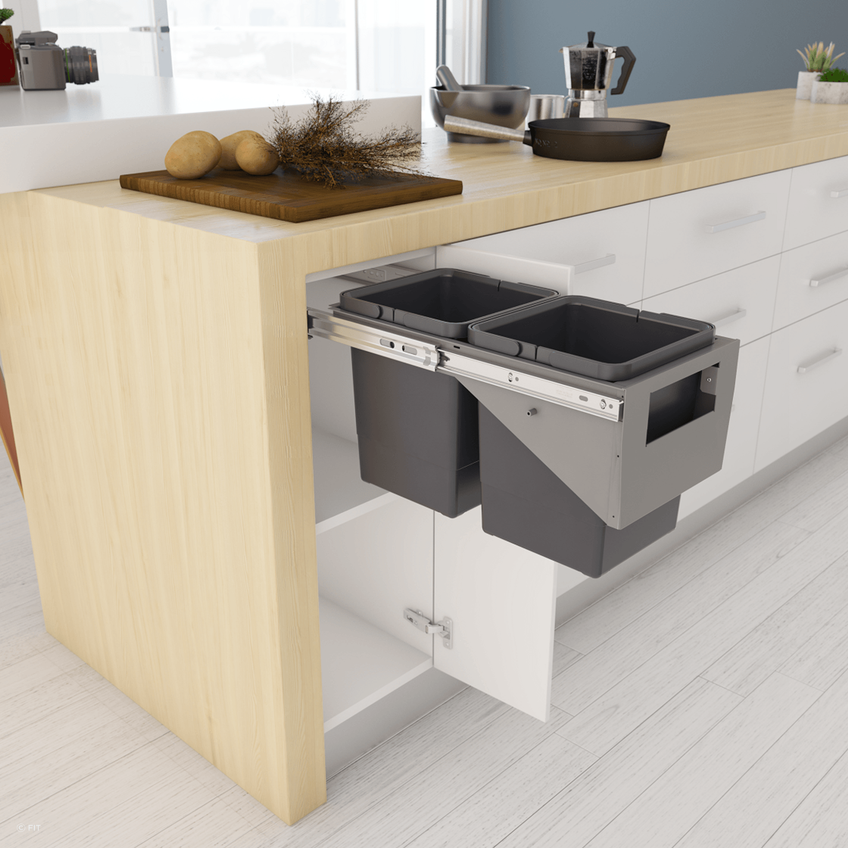 Tanova Simplex Pull Out Kitchen Bins gallery detail image