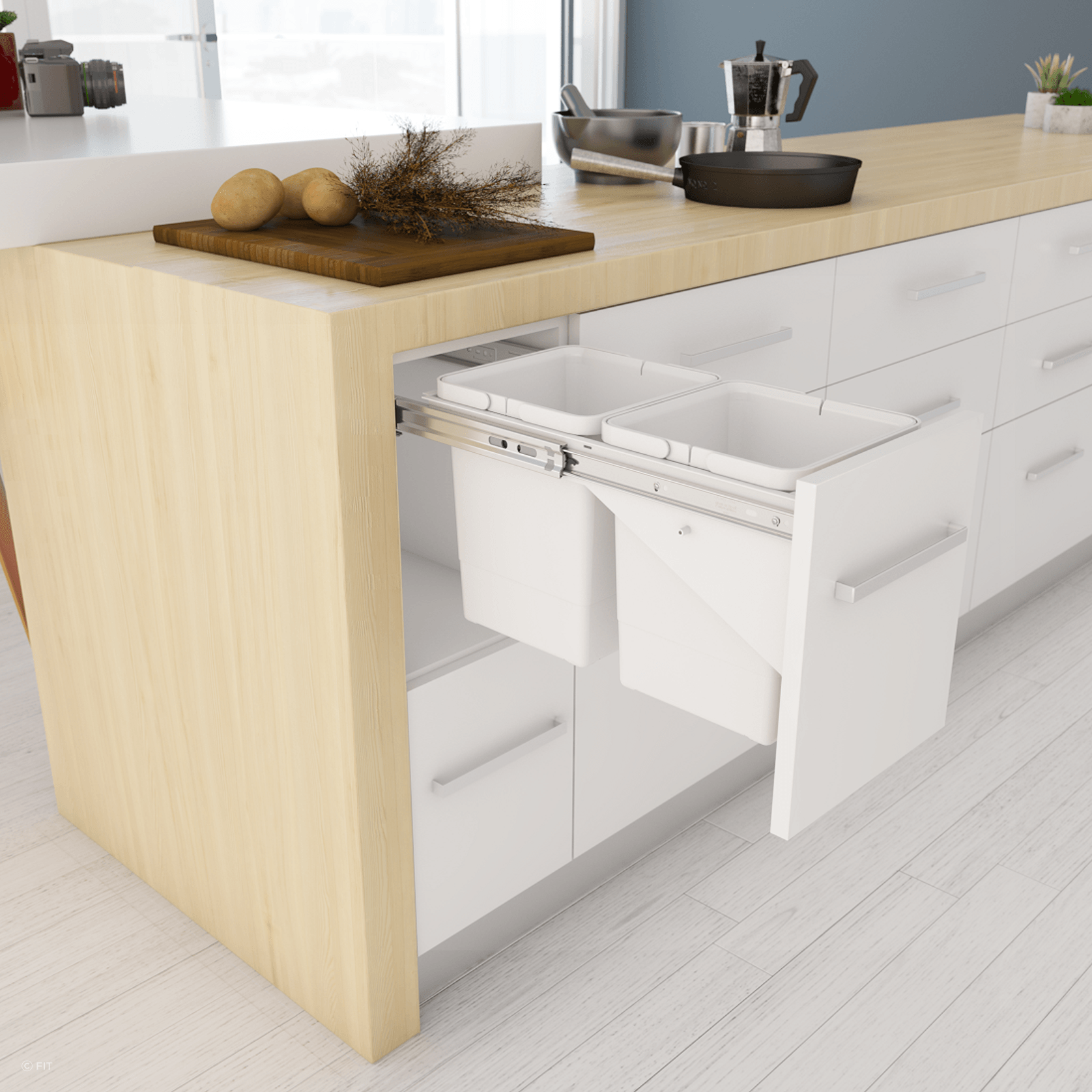Tanova Simplex Pull Out Kitchen Bins gallery detail image