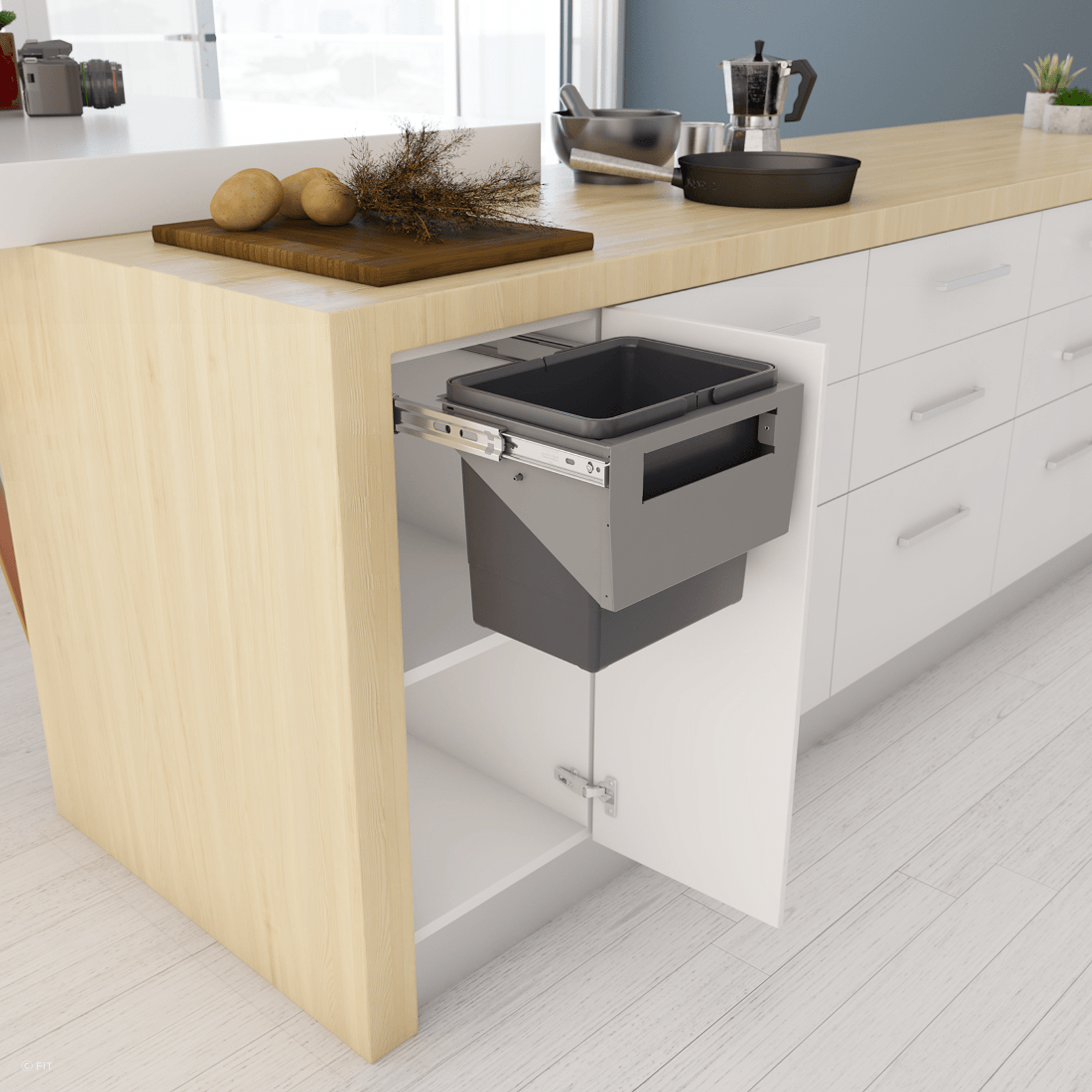 Tanova Simplex Pull Out Kitchen Bins gallery detail image