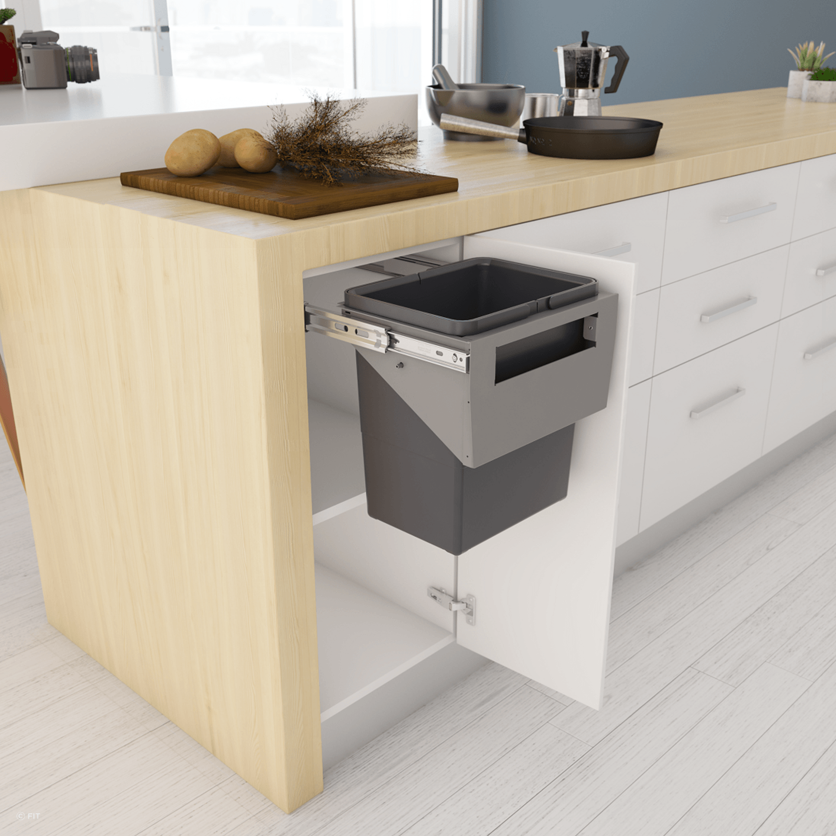 Tanova Simplex Pull Out Kitchen Bins gallery detail image