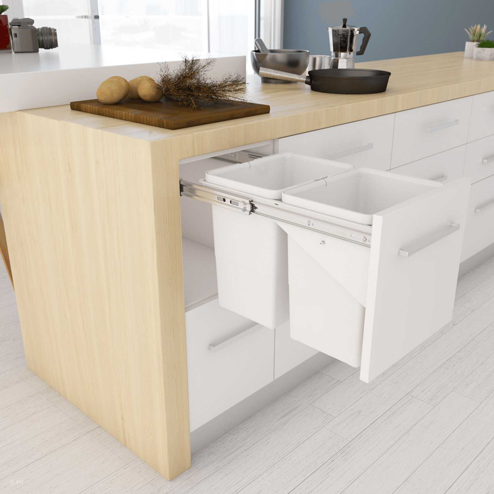 Tanova Simplex Pull Out Kitchen Bins gallery detail image
