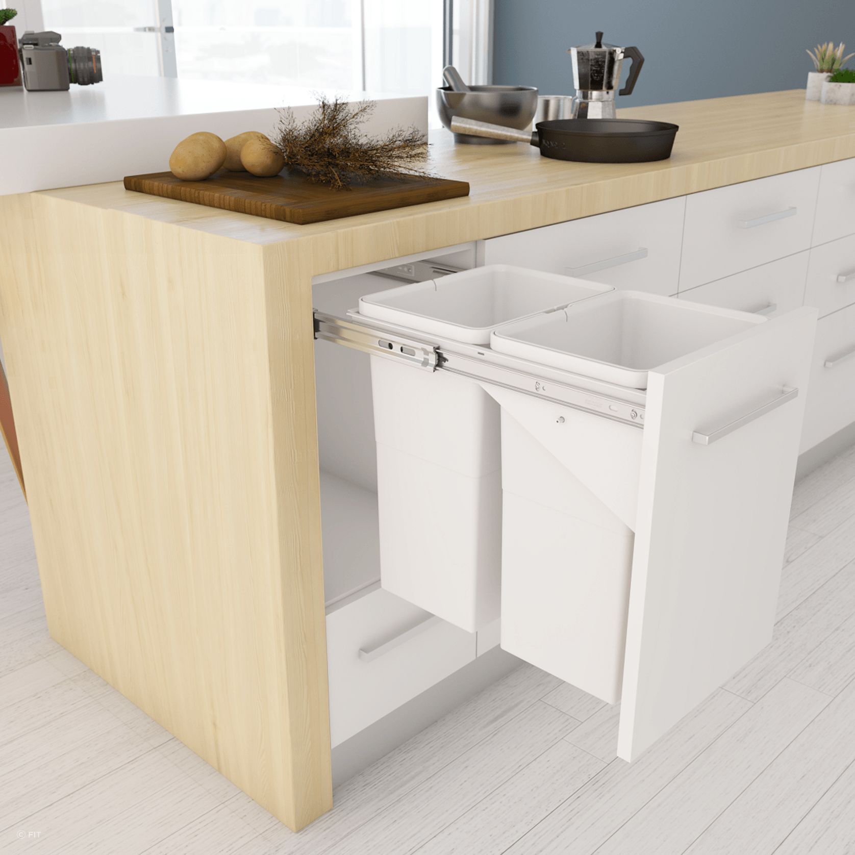 Tanova Simplex Pull Out Kitchen Bins gallery detail image