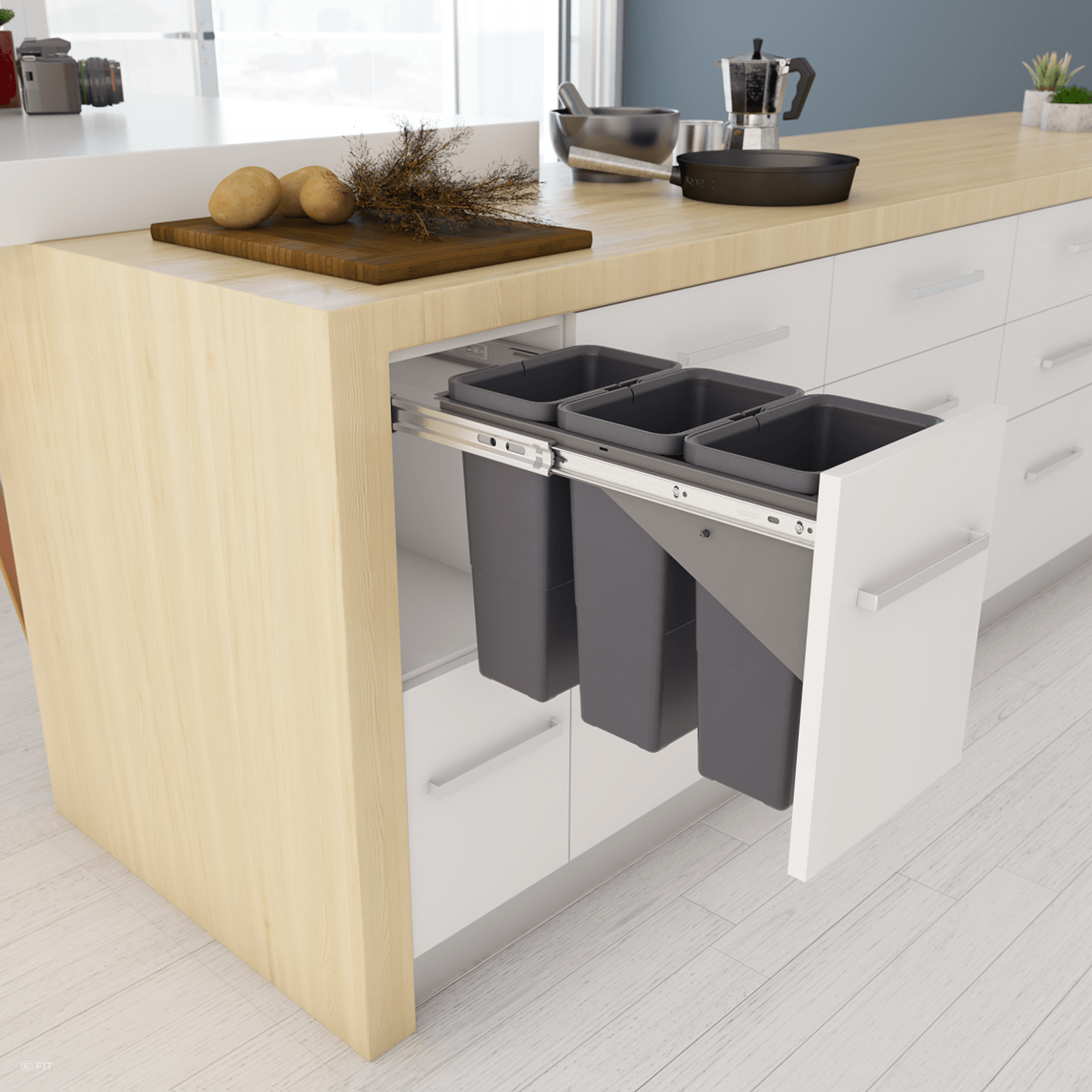 Tanova Simplex Pull Out Kitchen Bins gallery detail image