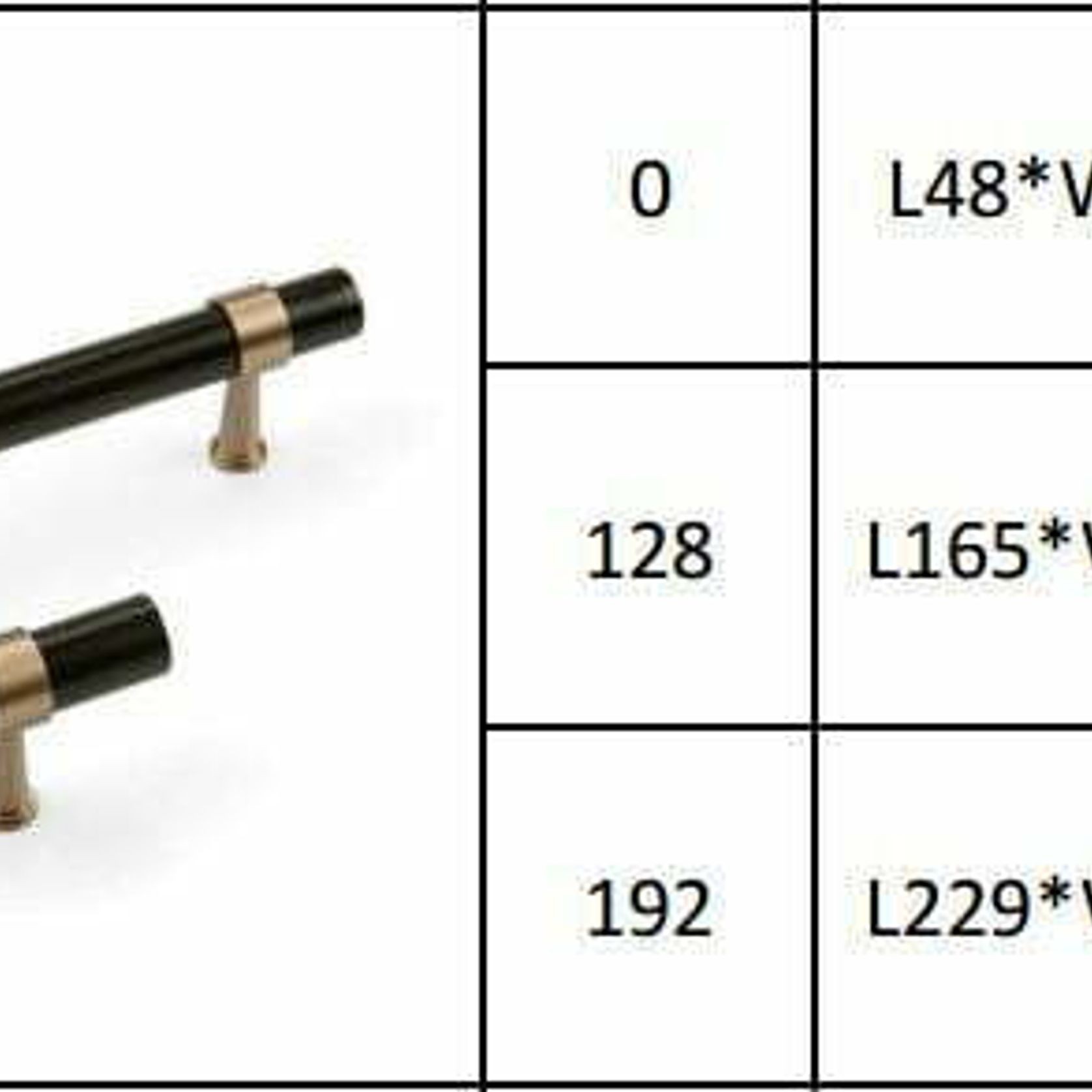 Byron Bay Black and Brass Pull Handles gallery detail image