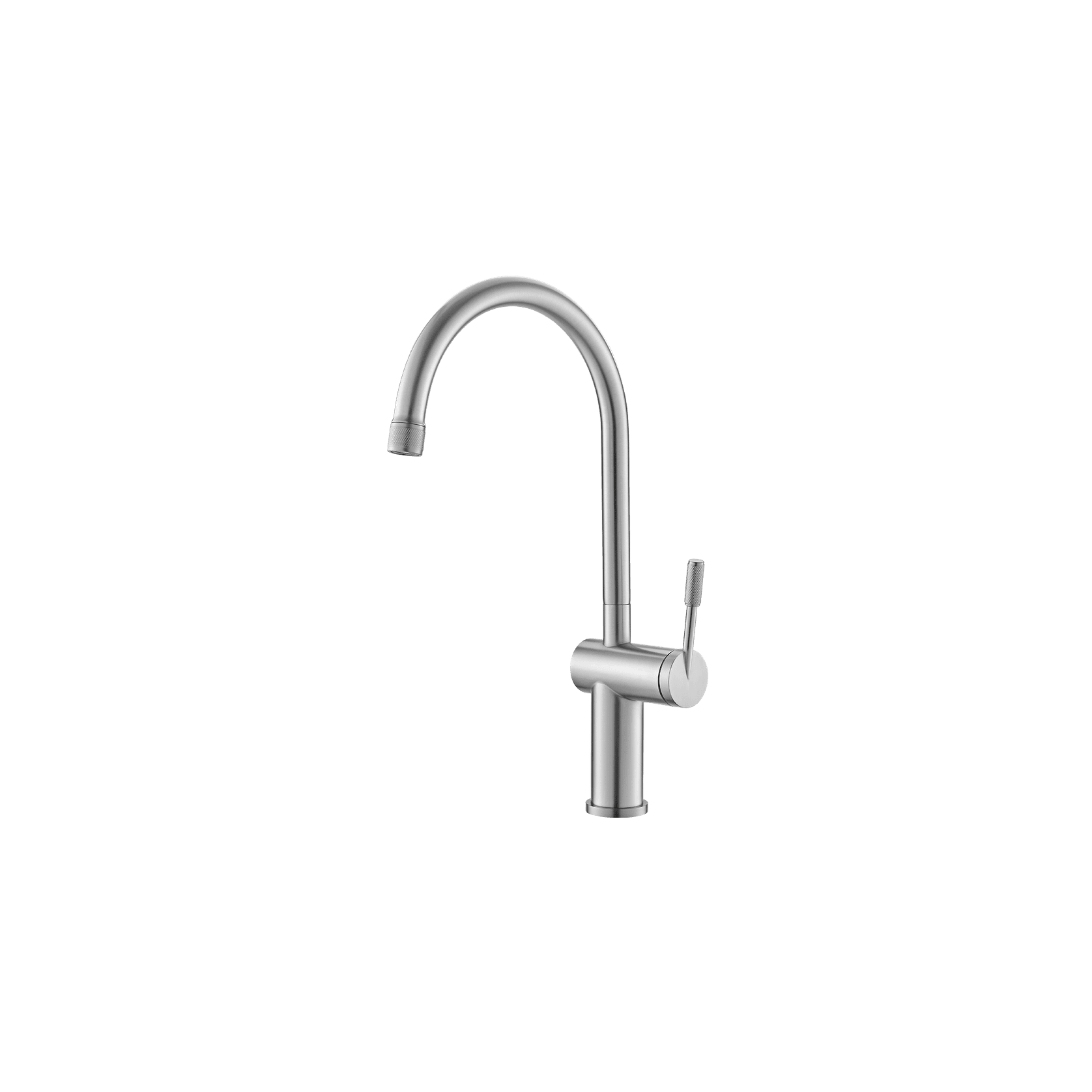 Rivet Gooseneck Kitchen Mixer Brushed Nickel gallery detail image