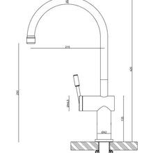 Rivet Gooseneck Kitchen Mixer Chrome gallery detail image