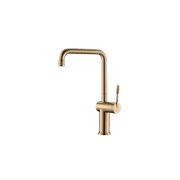 Rivet Straight Neck Kitchen Mixer Brushed Brass gallery detail image