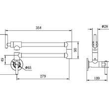 Zen 316L Stainless Steel Pot Filler | Graphite gallery detail image
