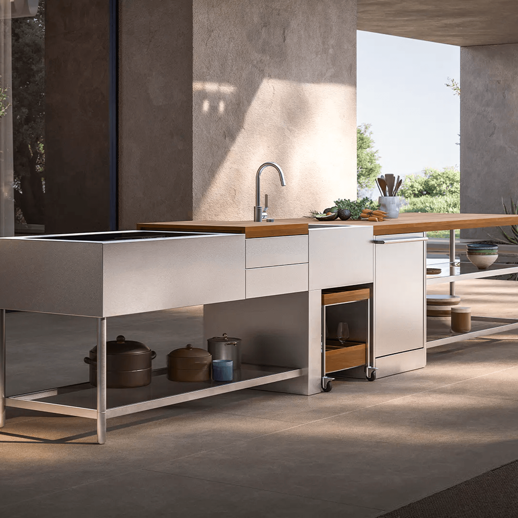 Open Outdoor Kitchen by Boffi gallery detail image