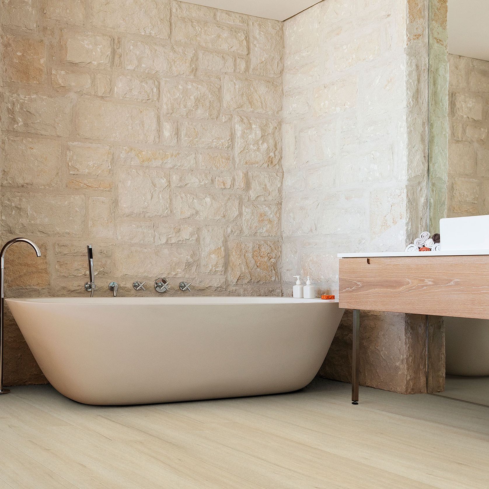Clix Plus Laminate Flooring in Limestone Oak gallery detail image