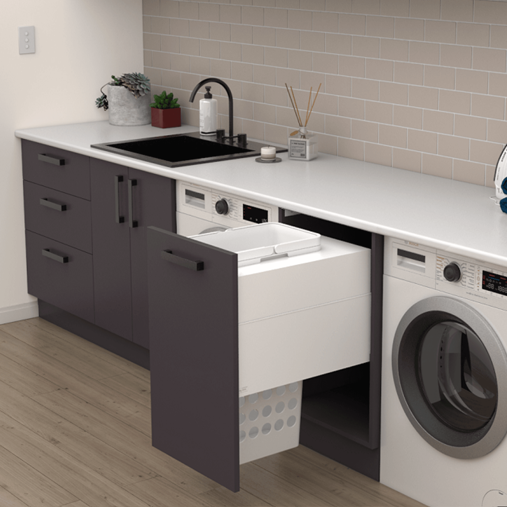 Tanova Designer Series 2 Laundry Baskets gallery detail image