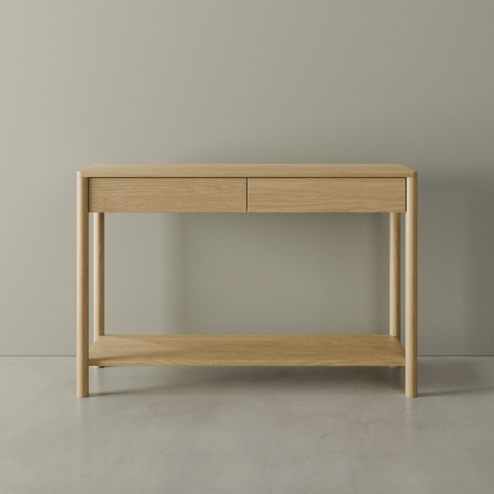 Nordica Console Table - Natural Oak 115cm gallery detail image
