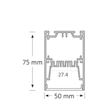 091 Rectangular LED Strip Channel with Diffuser Pendant gallery detail image
