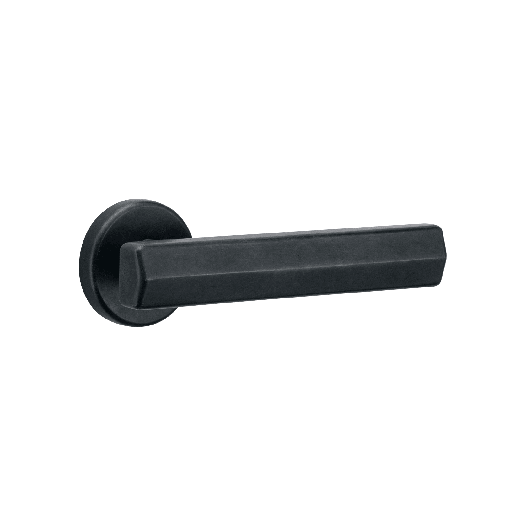 Straight Streaker Door Lever - Round Rose gallery detail image