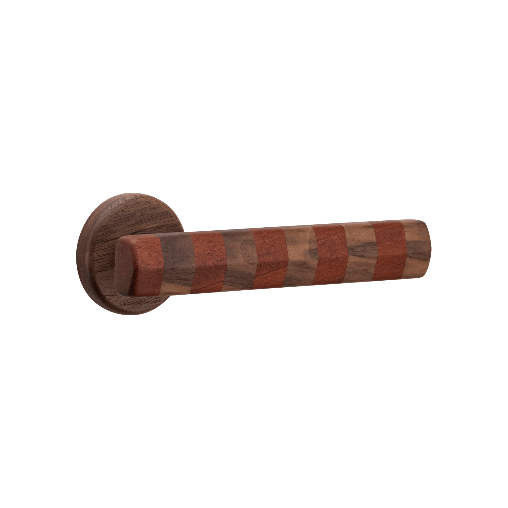 Straight Streaker Door Lever - Round Rose gallery detail image