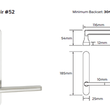 Legge 5400 Series Renoir (52) Plate Door Furniture gallery detail image