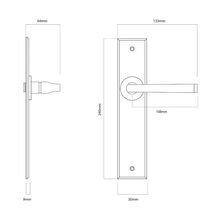 Iver Annecy Door Lever on Chamfered Backplate Latch Bronzed Brass Full Set 10788 - Customise to your needs gallery detail image