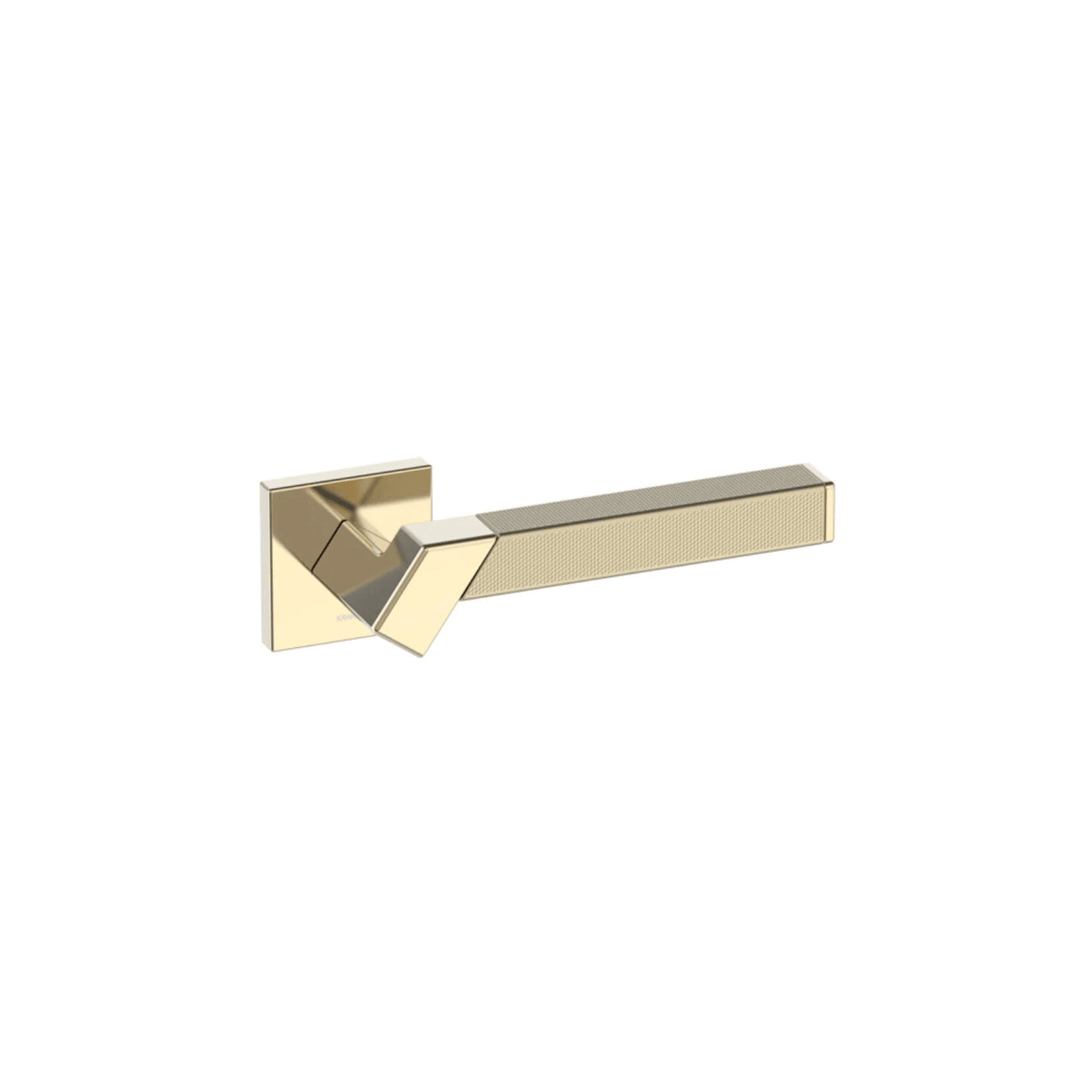 Kawajun Solid Brass and Triune Etched Door Leverset TBT gallery detail image