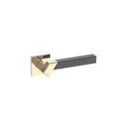 Kawajun Solid Brass and Triune Etched Door Leverset TBT gallery detail image