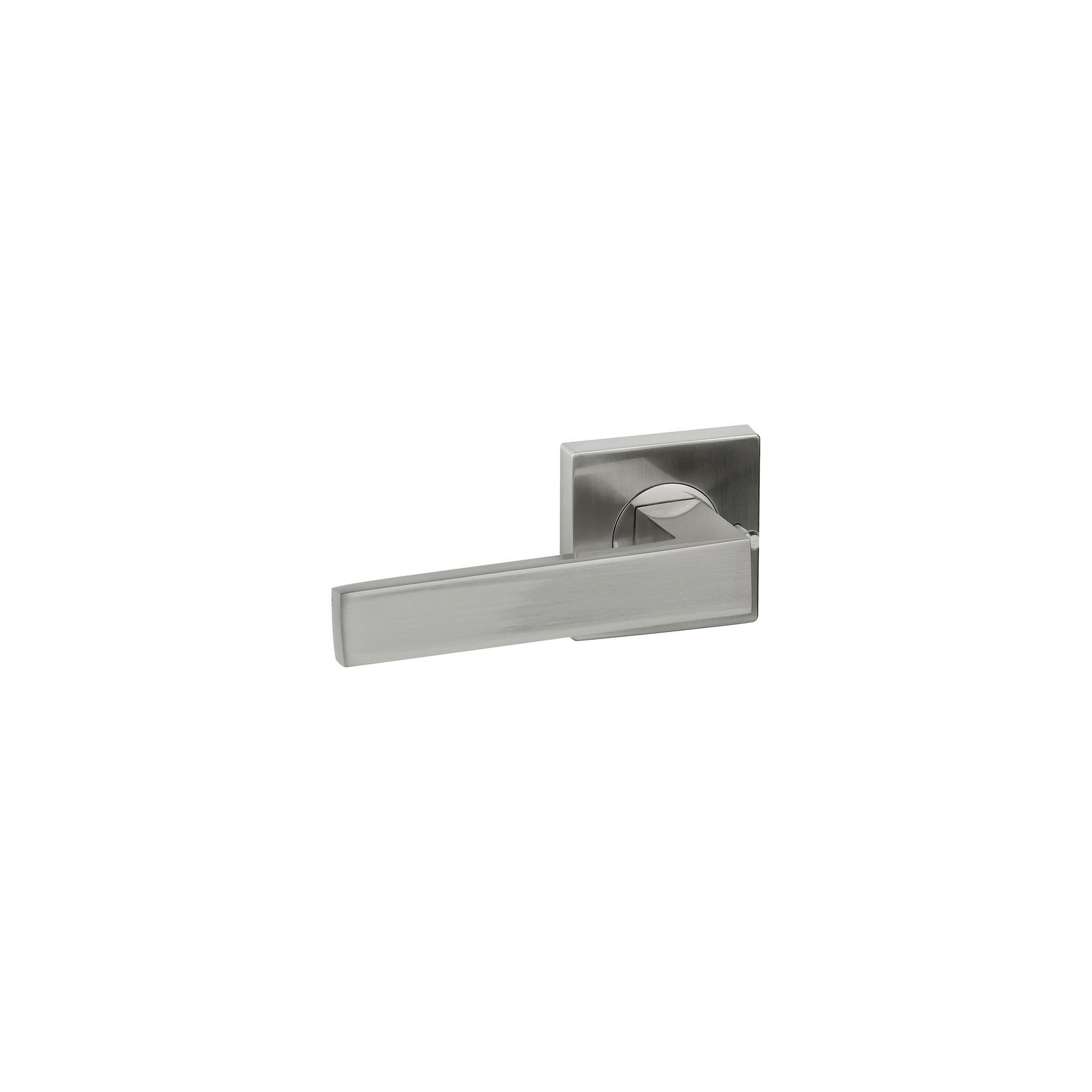Savona Privacy Lever Handle Satin Nickel gallery detail image